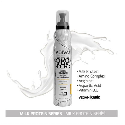 Agiva - Milk Protein Amino Complex Pro Care Hair Mousse - 200 ml