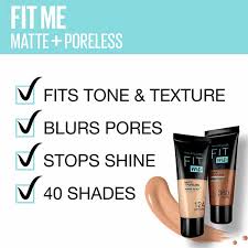 Maybelline Fit Me Matte & Poreless Foundation 128 - Highfy.pk