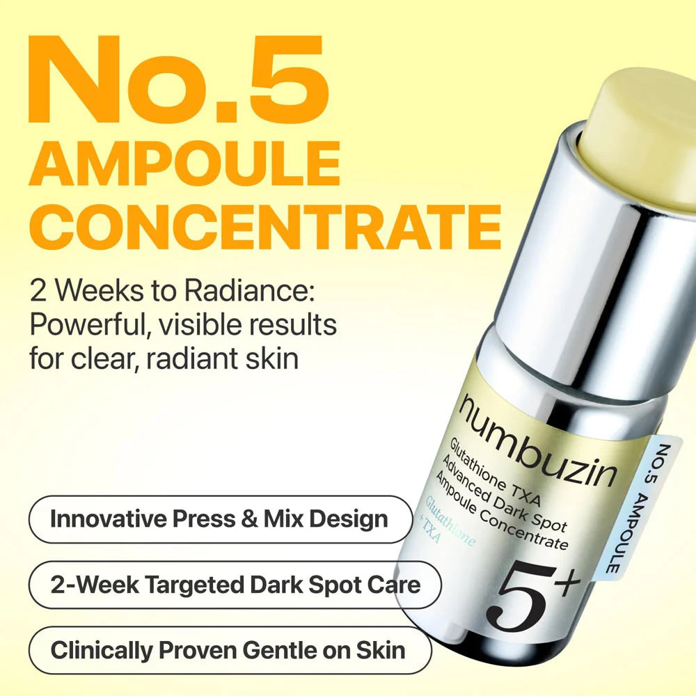 Numbuzin - No.5 Glutathione TXA Advanced Dark Spot Ampoule Concentrate 10.7g
