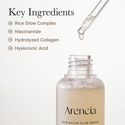 Arencia - Rice Mucin Glow Serum - 30Ml