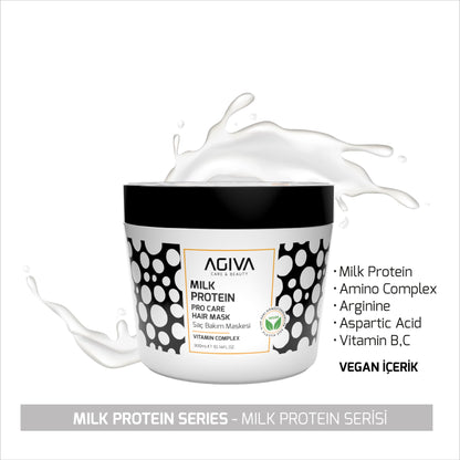 Agiva - Milk Protein Amino Complex Pro Hair Mask - 300 ml