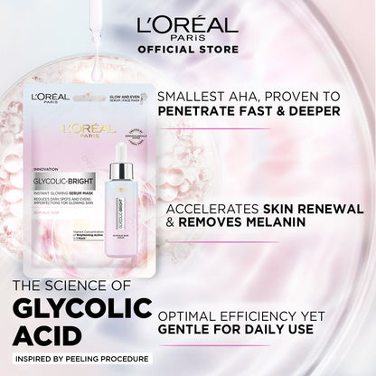 L'Oreal Paris Glycolic Bright Instant Glowing Serum Mask