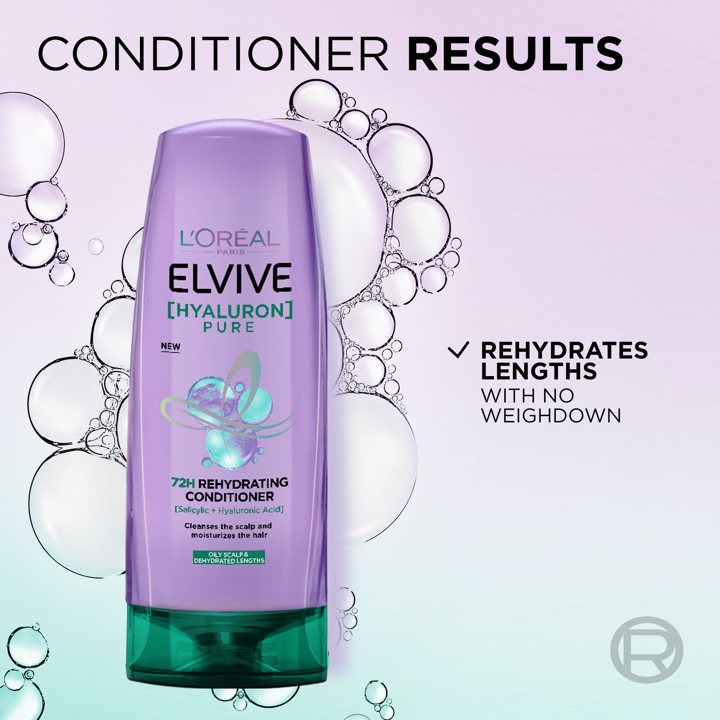 L'Oreal Paris Elvive Hyaluron Pure Conditioner 175Ml