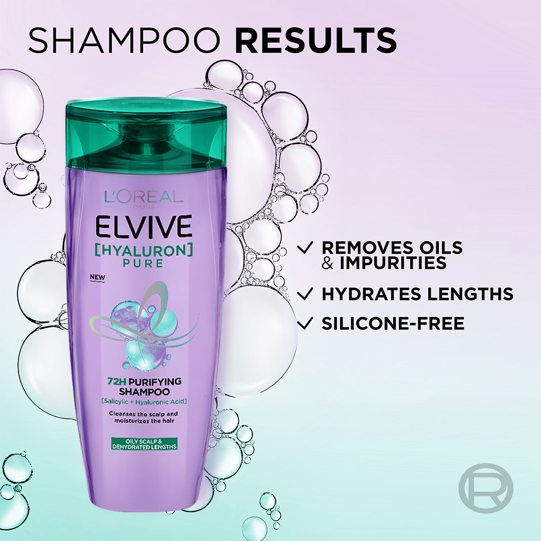 L'Oreal Paris Elvive Hyaluron Pure Shampoo 175Ml