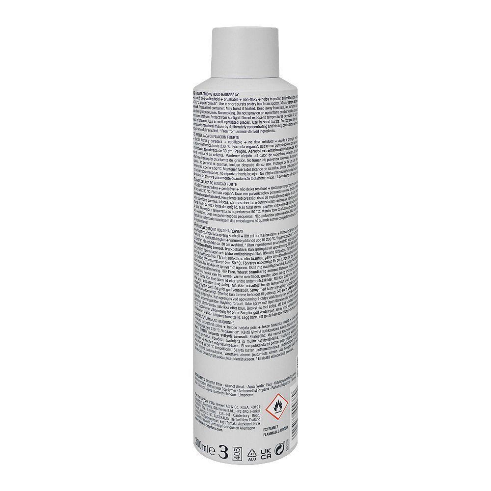 Schwarzkopf Osis+ Freeze Hold Fixation Strong Hold Hair Spray - 300ml