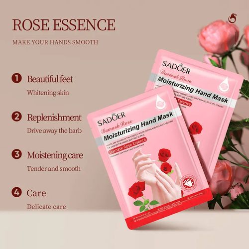 Sadoer Damask Rose Moisturizing Hand Mask 35G - 1 PC