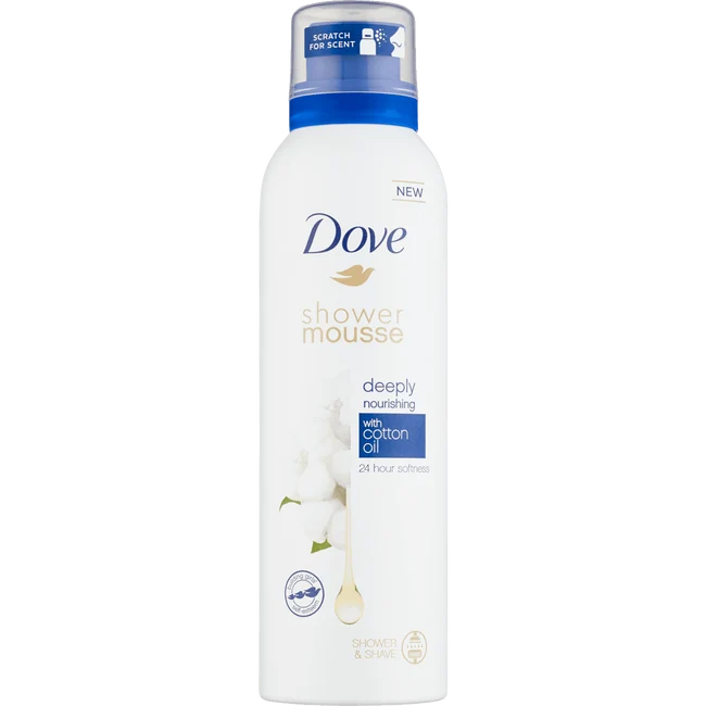 Dove - Shower Mousse Deeply Nourishing With Cotton Oil 200Ml