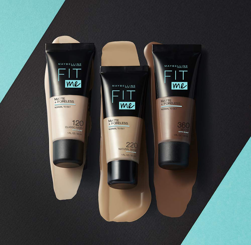 Maybelline Fit Me Matte & Poreless Foundation 124 Soft Sand (Tube) 30Ml