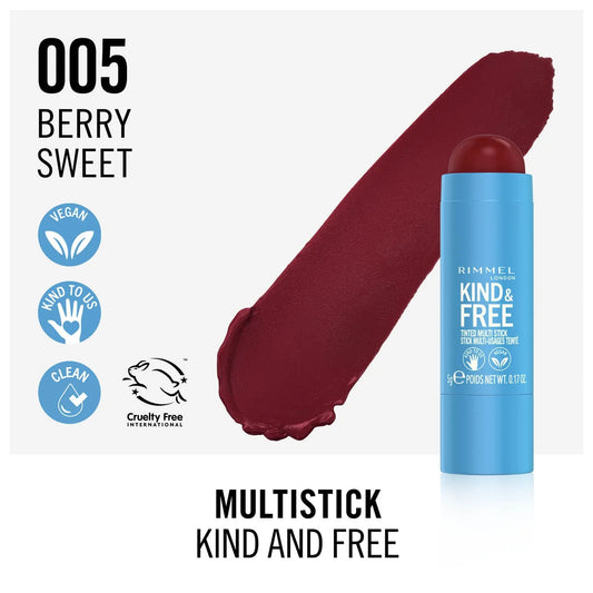 Rimmel - Kind & Free Tinted Multi Stick 005-Berry Sweet