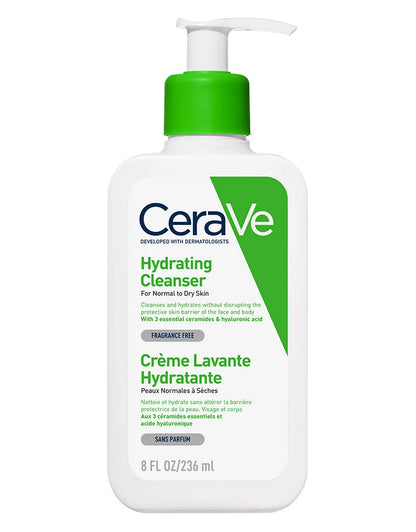 Cerave Hydrating Cleanser Normal To Dry Skin 8Oz/236Ml (France)