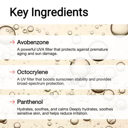 Key Ingredients of Daily Defence Sunscreen AccuFix Cosmetics