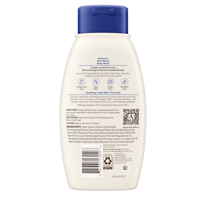 Aveeno Body Wash Skin Relief Sensitive Skin Fragrance Free 532Ml