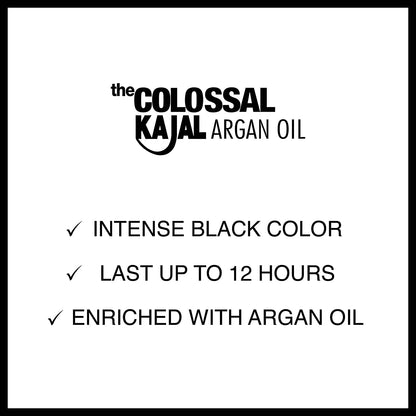 Maybelline New York Colossal Kajal Argan Oil 12 Hr Khol Liner - 01 Black Kajal - Highfy.pk