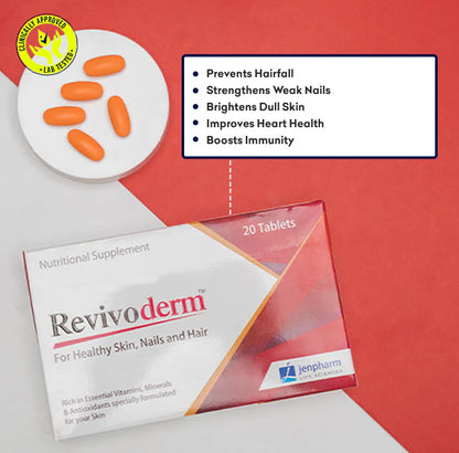 Jenpharm Revivoderm Nutritional Supplement 20S - Shopify Requirment
