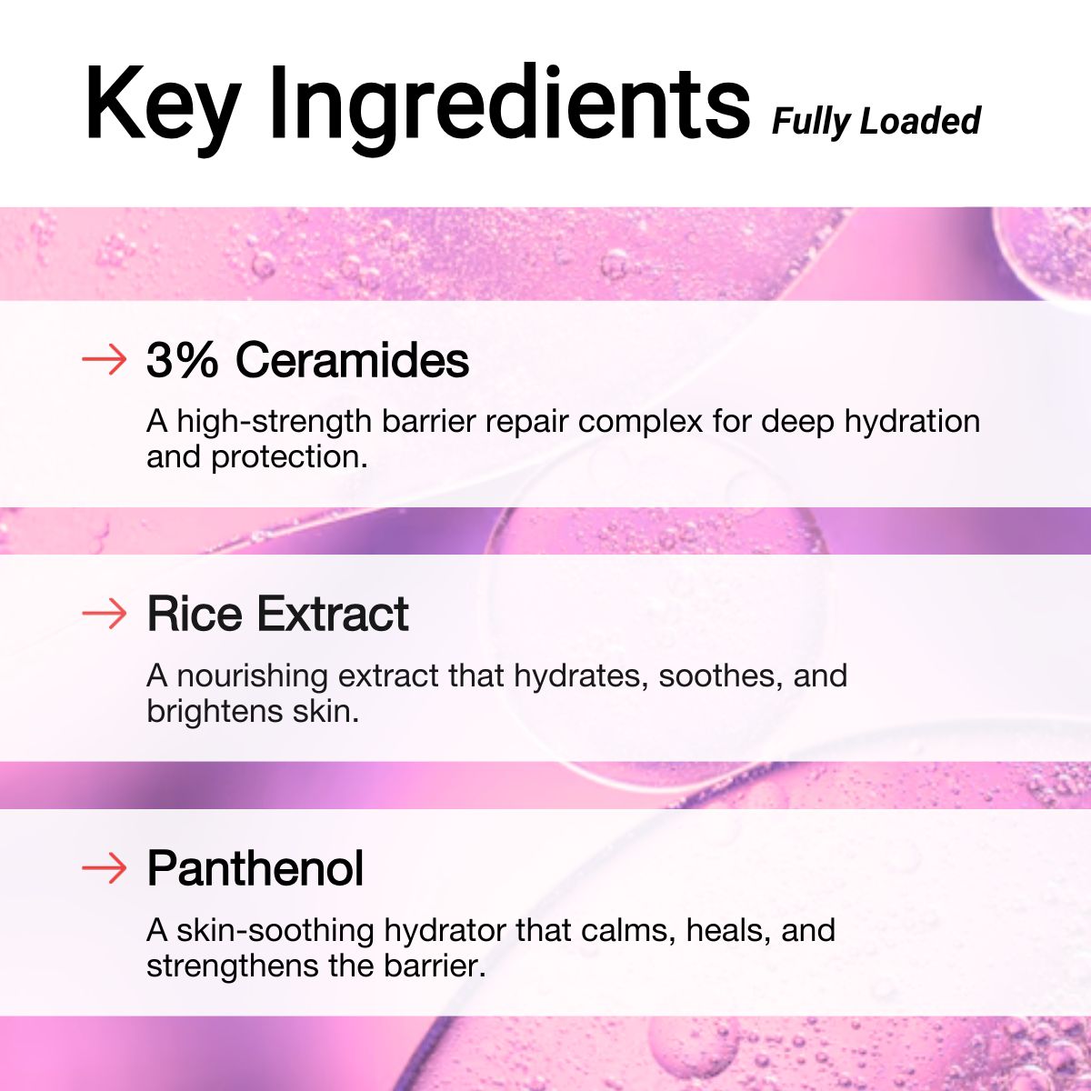 Ingredients of Ceramide Moisturizer | AccuFix Cosmetics