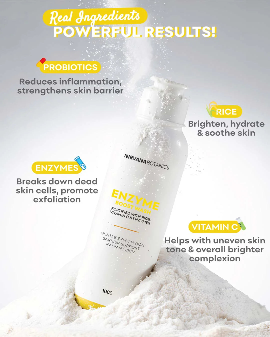 Nirvana Botanics - Rice Enzyme Powder Boost Wash