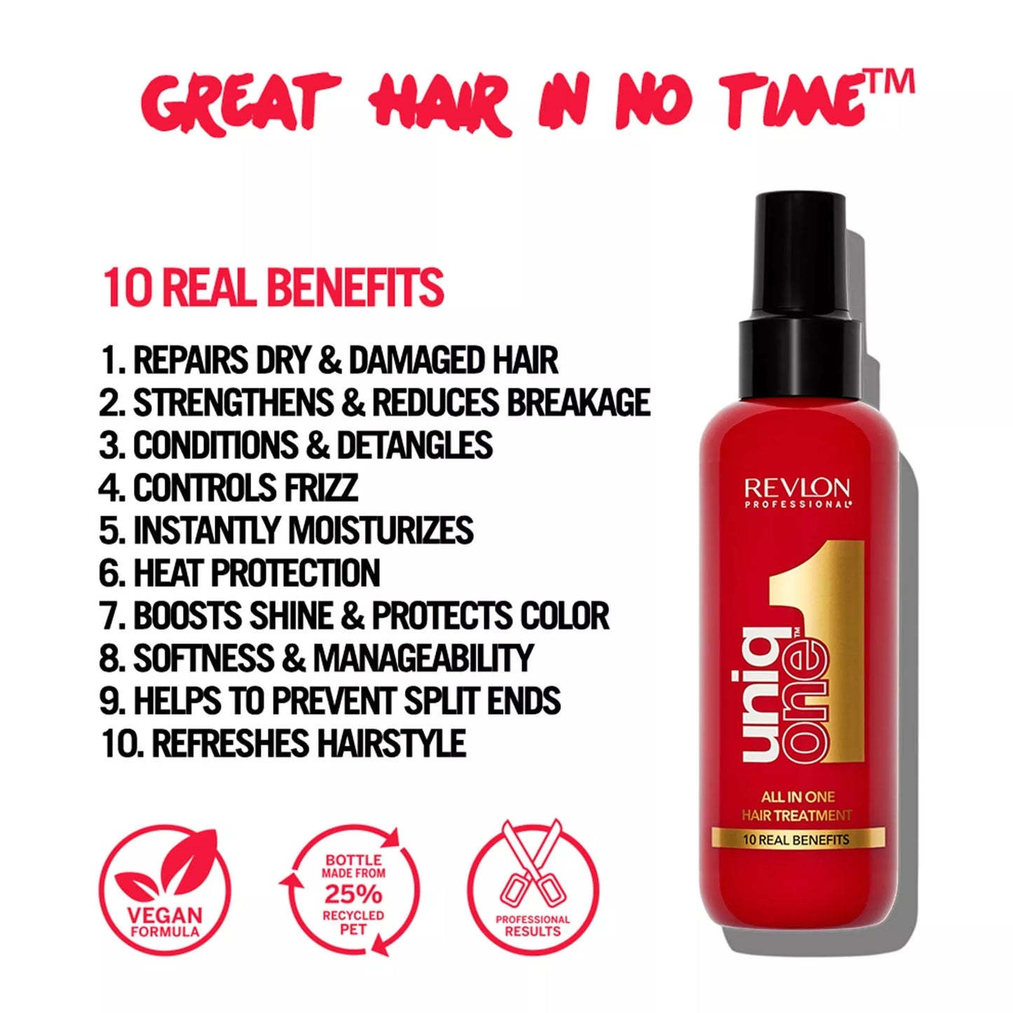 Revlon - UniqONE DUO-PACK All-in-One Leave-In Hair Treatment Classic Fragrance 150ml + Shampoo 230ml