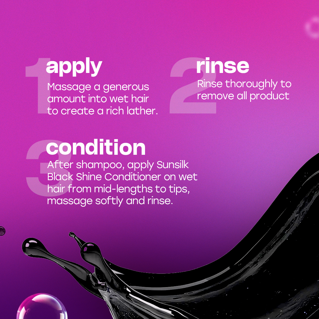 Sunsilk Conditioner Black Shine - 180Ml