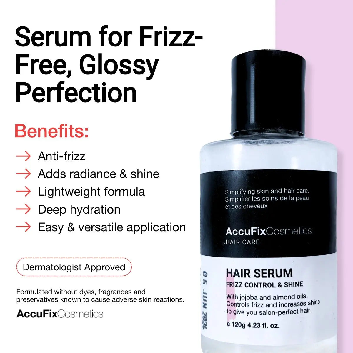 Best Hair Serum for Frizzy Hair - AccuFix Cosmetics