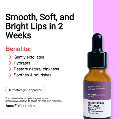 Smooth, Pink lips with The Unscrub Lip Scrub - Lip Exfoliator