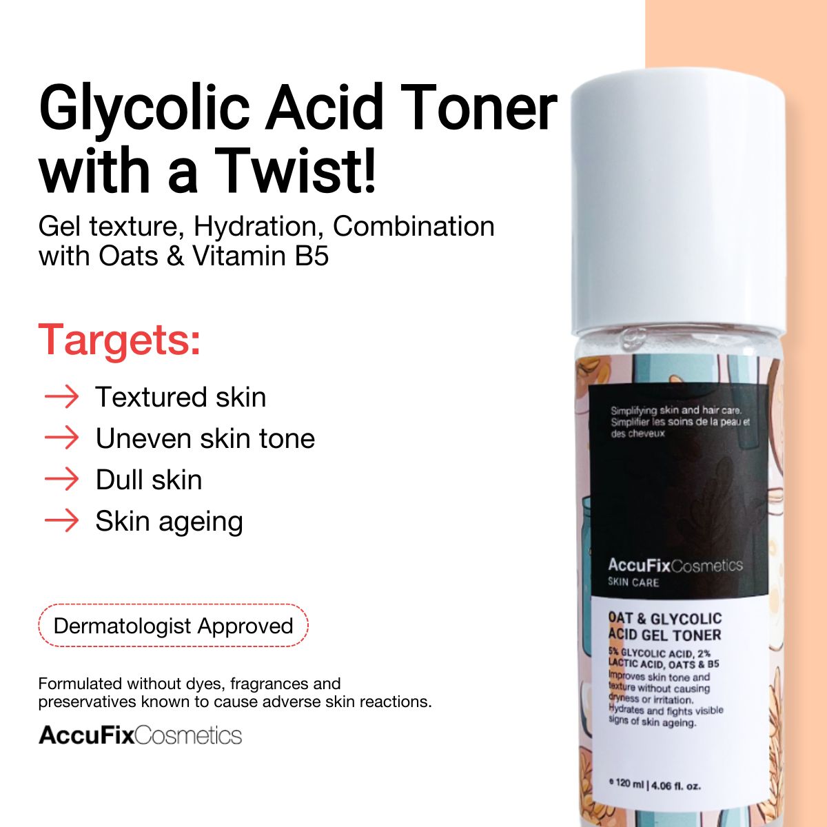 Glycolic Acid Toner for textured or dull skin