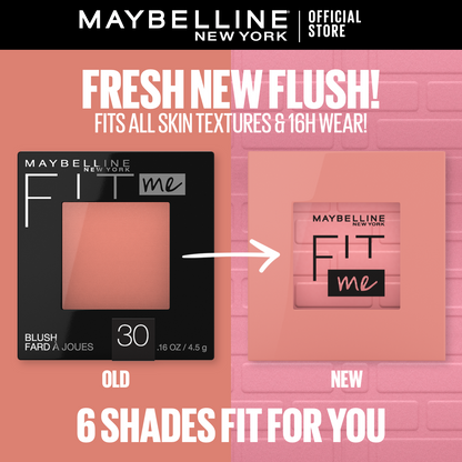 Maybelline New York Fit Me Mono Blush, 16 Hr Long Lasting Wear, 30, Fierce - Highfy.pk