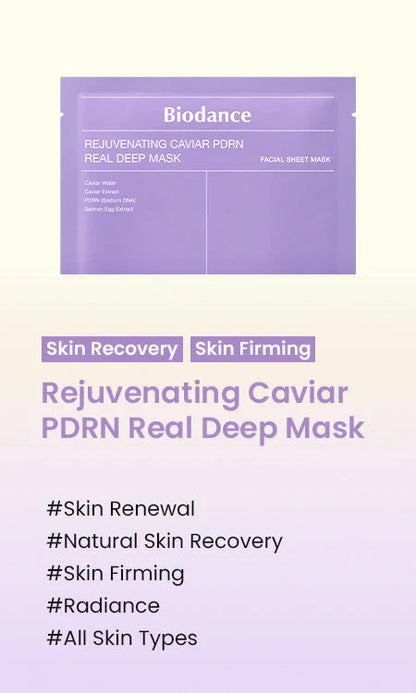 Biodance Rejuvenating Caviar PDRN Real Deep Mask 34g