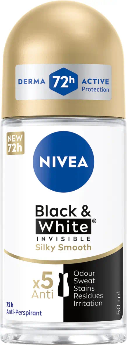 Nivea - Women Black & White Silky Smooth Deodorant Roll On - 50Ml