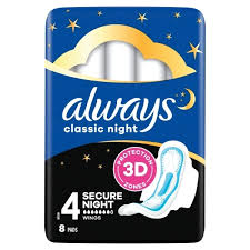 Always - Maxi Classic Night Pads 8S
