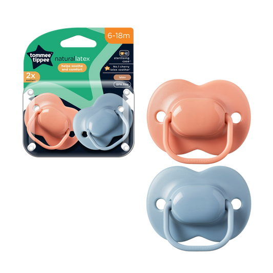 Tommee Tippee - Cherry Latex Soother 6-18m - Pack of 2 - TT 433533