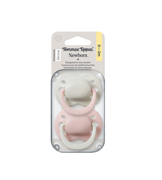 Tommee Tippee - Newborn Silicone Soother 0-2m Girl - Pack of 2 - TT 458818