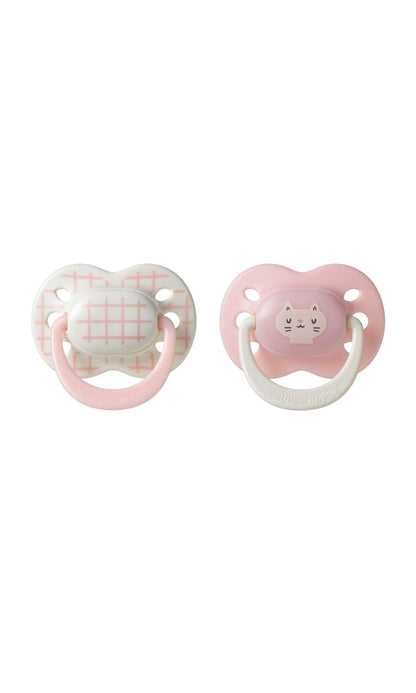Tommee Tippee - Ultra Fit Decorated Silicone Soother 0-6m Girl - Pack of 2 - TT 458826
