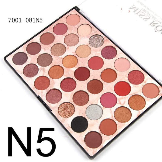 Miss Rose - 35 Color High Gloss & Matte Eyeshadow Palette - N5