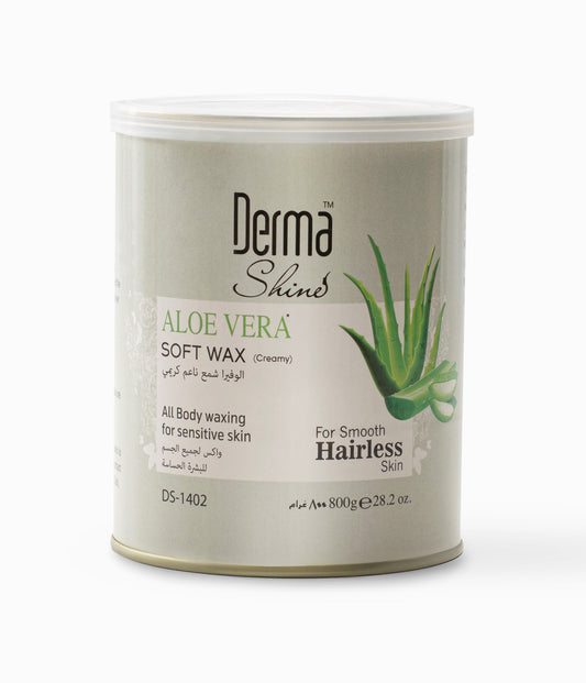 Derma Shine Aleo Vera Soft Wax (Creamy) 800G