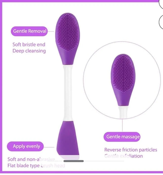 B&B Derma - Air Double Face Mask Brush With Face Mask Applicator Silicon
