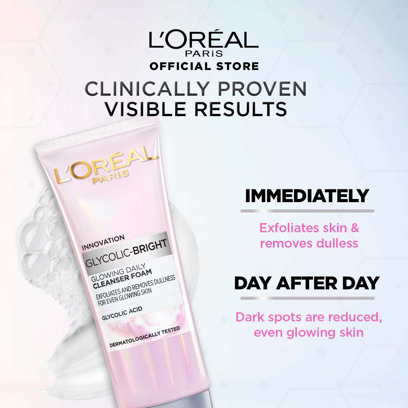 L'Oreal Paris Glycolic Bright Glowing Daily Face Wash 100ml