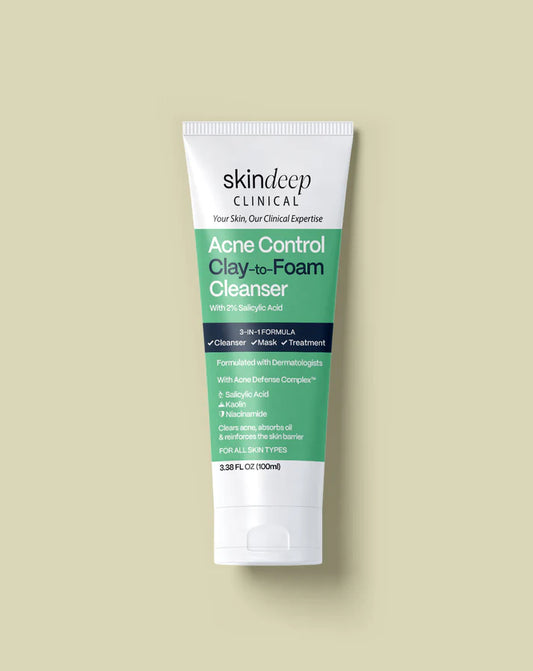 Skin Deep - Clinical Acne Control Clay to Foam Cleanser 100Ml