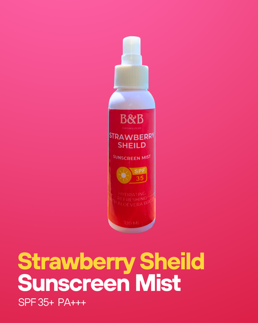 B&B Derma - Strawberry Sheild Sunscreen Mist