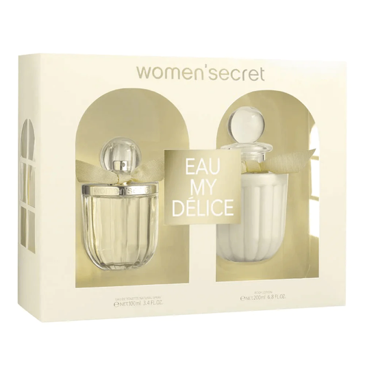 Women Secret Eau My Delice Gift Set EDT 100 ML + Body Lotion 200 ML