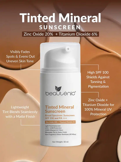 Beautenic - Tinted Mineral Sunscreen SPF 100