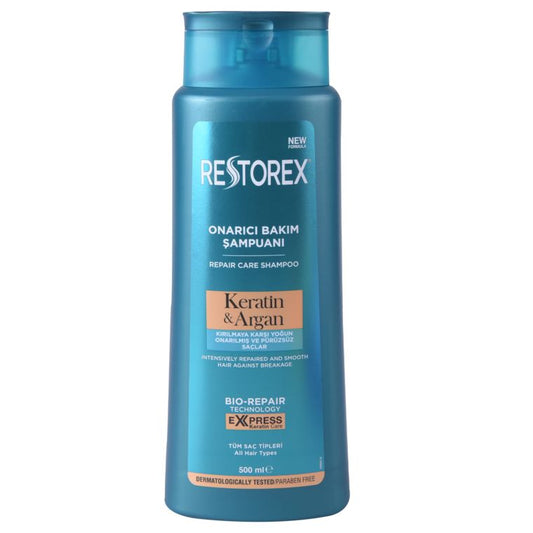 Restorex Keratin & Argan Aht Shampoo 500Ml