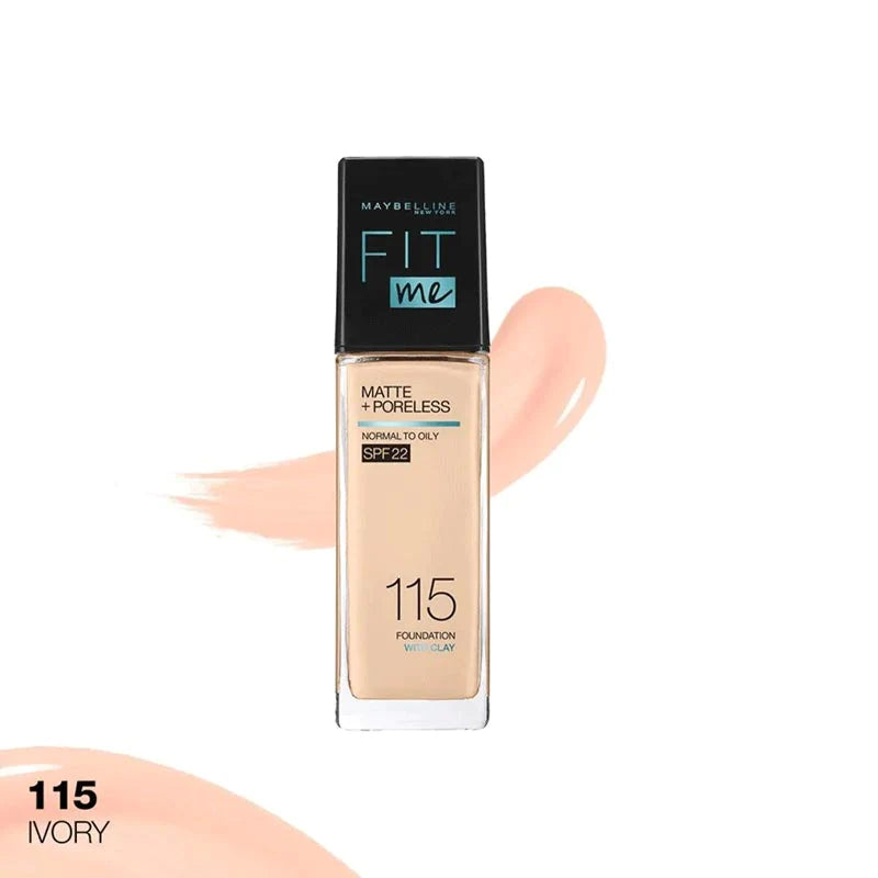 Maybelline Fit Me Matte Foundation 115 Ivory (Pump) 30Ml