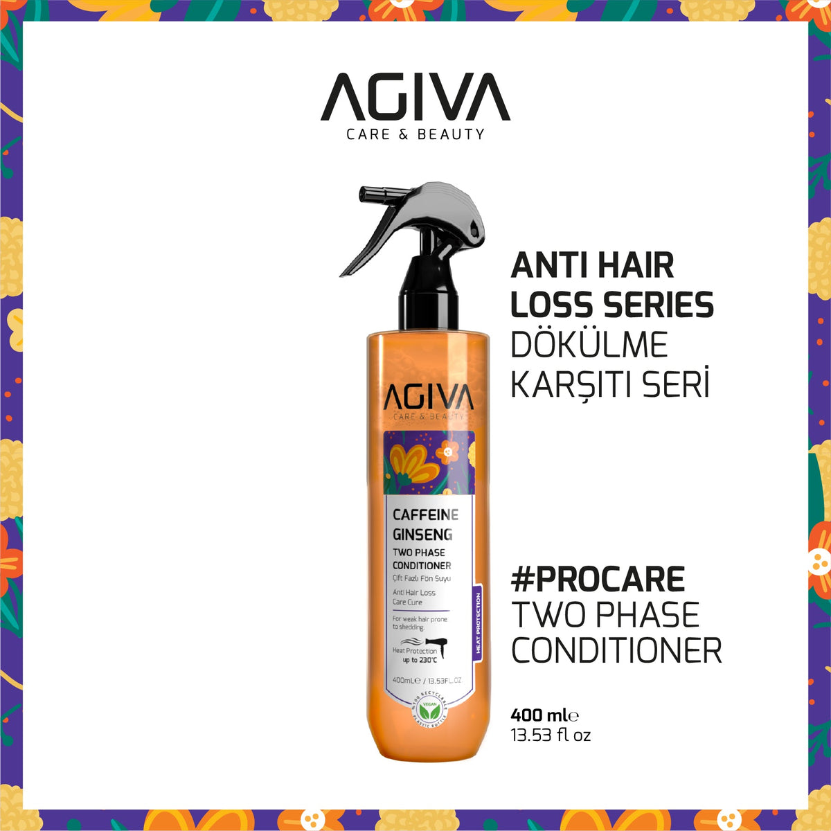 Agiva - Caffeine Ginseng Pro Care Two Phase Conditioner - 400 ml