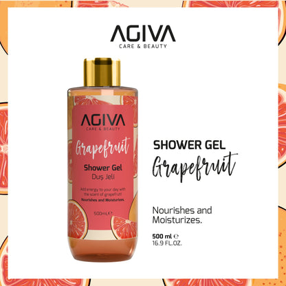 Agiva - Care and Beauty Shower Gel Grapefruit - 500 ml