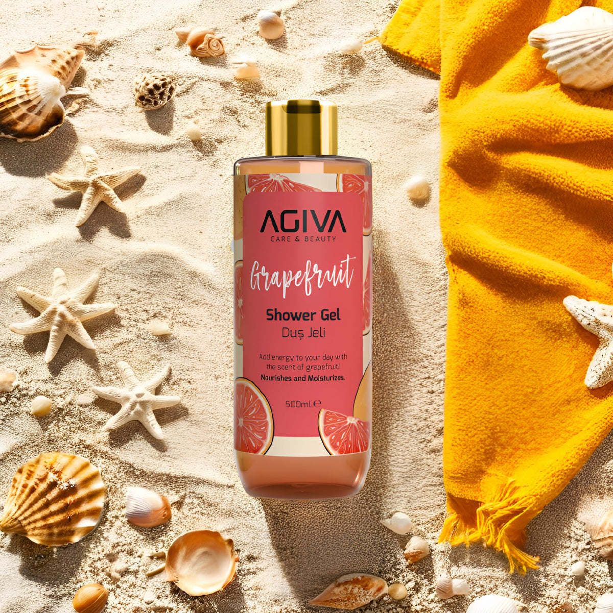 Agiva - Care and Beauty Shower Gel Grapefruit - 500 ml