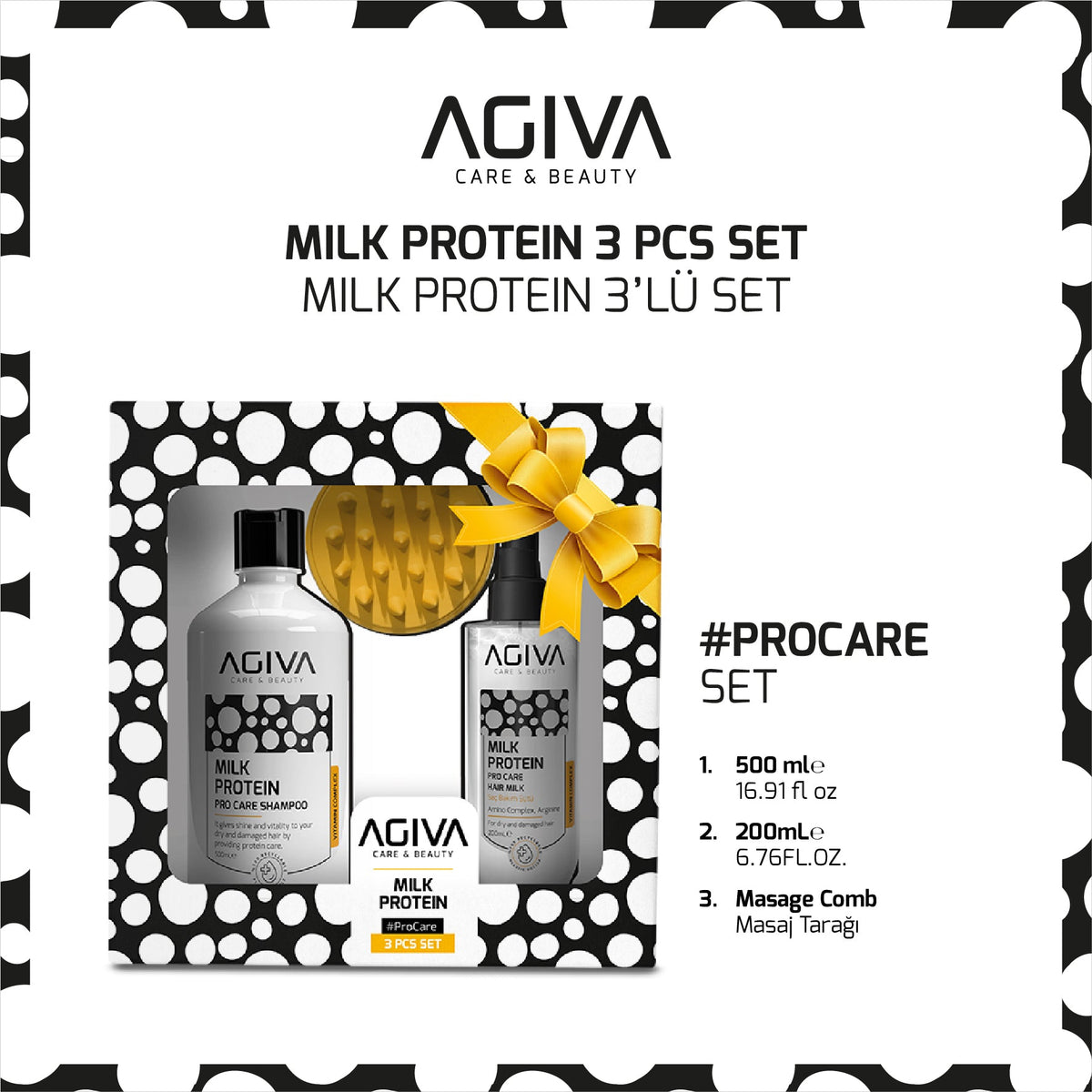 Agiva - Milk Protein Miracle Styling Powder - 20 gr