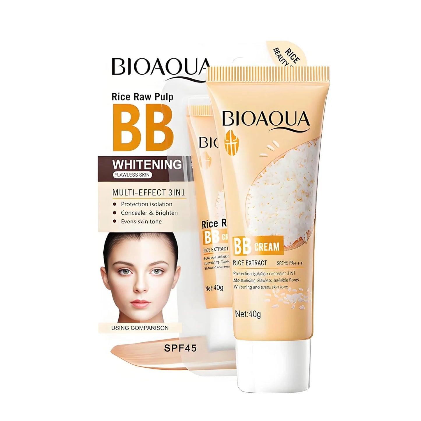 Bio Aqua Rice Raw Pulp Bb Cream Spf 45 Pa+ 40G