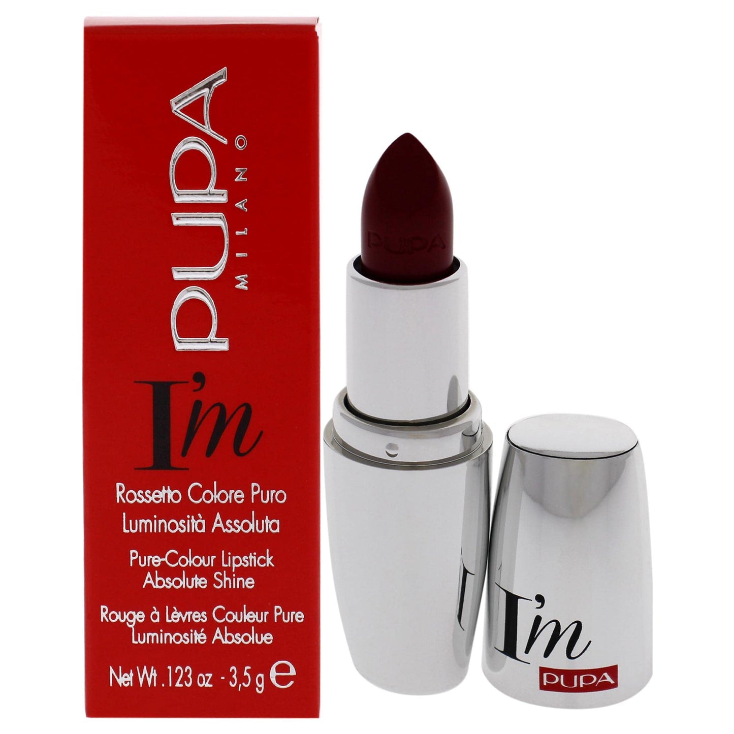 Pupa Milano - I'M Pure Colr Lipstick Absolute Shine - Hot Ruby