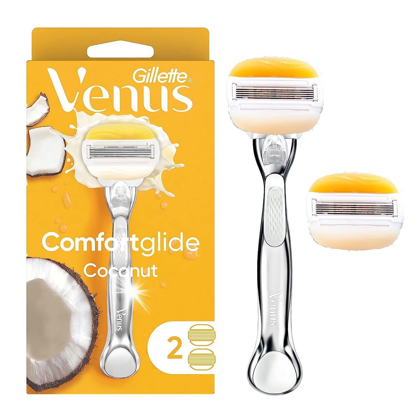 Gillette Venus Comfort Glide Coconut 1'S 2'Up