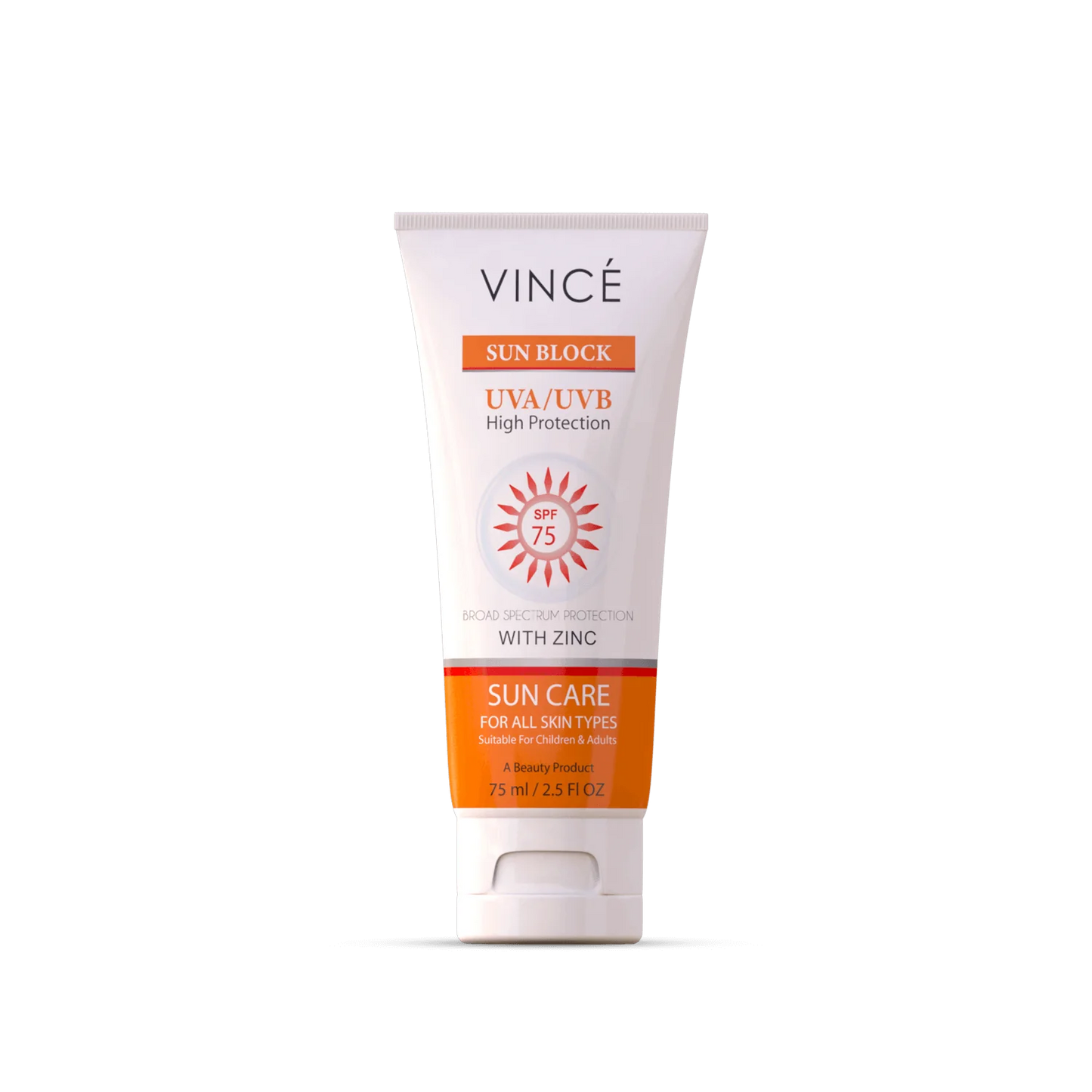 Vince - Sun Block-Uva & Uvb Protector Spf-75 - 75Ml